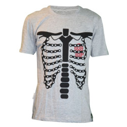THE BIG RING S/S CASUAL T-SHIRT CHAIN RIBS Mens