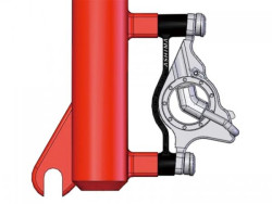 ASHIMA - Rotor Adaptor - Front: Od - 180mm - Transforms Post Mounting (Pm) Caliper Into Pm Mounting Fork