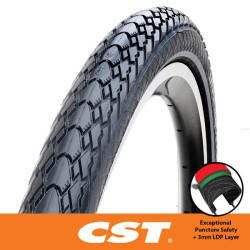 CST - Tyre - 700 x 38 C1920 - E-Bike Platinum Protector - Puncture Resistant 5mm Kevlar Layer W/Ref Strip