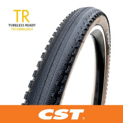 CST DETOUR C3015 - 700 x 38 - Folding EPS Tubeless Ready TR- 60 TPI - Dual Compound - Coffee Wall