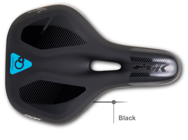 DDK - Saddle 3053Mf - Comfort Plus - E-Bike/Trekking And City - Hi-Ten Steel Rail - 270mm x 188mm