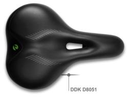 DDK - Saddle 8051 - Trekking/City - Steel Elastomer Rail - 272mm x 192mm