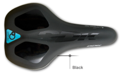 DDK - Saddle D102Mf - Trekking - Hi-Ten Steel Rail - 265mm x 162mm