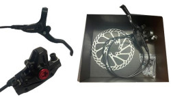 FD KOBE - Hydraulic Disc Brake Set - Front 850mm - 6 Bolt 160mm Rotor - 2 Finger Lever - IS/PM Adaptor - American style