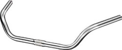 FD KOBE Handlebar Alloy - barbore 25.4mm - Width 700mm - Backsweep 90? - Rise 80mm - Polished Silver
