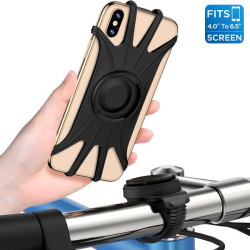 Genuine VUP? Bike Mount Phone Holder Universal Bicycle Cradle for iPhone Galaxy (4 - 6.5 inch phones) Detachable.