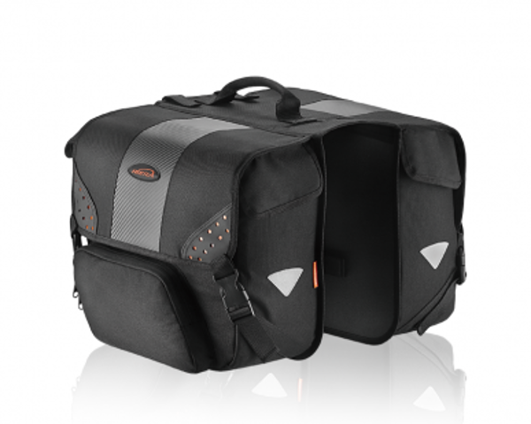 IBERA - Pannier Bags - Side Mount Pair - Capacity (Pair): 28L - Size (Per Bag): L:32cm - W:15cm - D:30cm