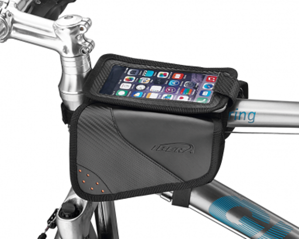 IBERA - Top Tube Bag - With Phone Sleeve & Mini Panniers