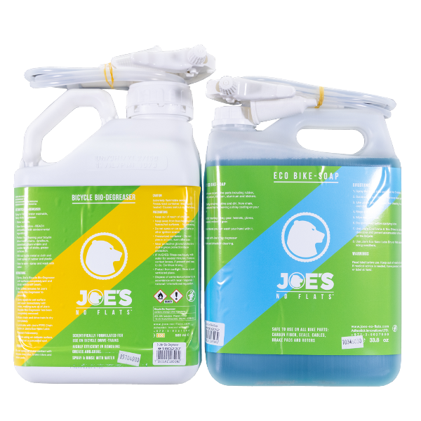 JOES NO-FLATS Bulk Bike Care Bucket Bike Soap 5L   Degreaser 5L   Brush Kit
