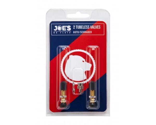 JOES NO-FLATS Schrader Valve Twin Pack - 33mm