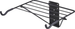 KWT BIKE STORAGE WALL MOUNT STORAGE RACK WITH HELMET & ACCESSORY SHELF