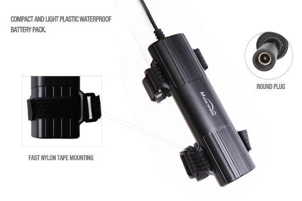 MAGICSHINE Replacement Light Battery Pack - MJ-6102B - for MJ Series Round Pin - 4x18650 Lion Batery 7.2V / 5.2AH