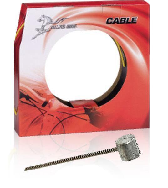 MARS ONE Brake Inner Cable (Workshop) - MTB - Stainless 1.5mm X 1.7m - Nipple 6mm X 7mm - Sram / Shimano - 100Pc Box