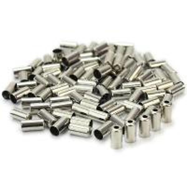 MARS ONE Brass End Caps - 5mm - Suits Brake Cable - Nickle Plated - 200Pc