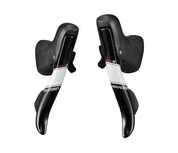 MICROSHIFT Drop Bar Shifter - CENTOS - 2x10 Speed - Internal Cable - Pair (Shimano Tiagra 4700)