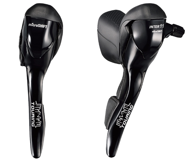 MICROSHIFT Drop Bar Shifter - City SBN110 - 1x11 Speed - Left Side Brake - Pair (Shimano Internal)