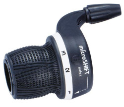 MICROSHIFT Twist Shifter - MS29 - 3x6 Speed - Left Friction - Pair (Shimano Mountain)
