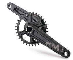 PROWHEEL JUNIOR Crankset - DMJ-CR093A - 155mm Length - Inc BSA 73mm BB - Non Boost - DM 2T Narrow Wide 11/12s - 24mm Axle - Black