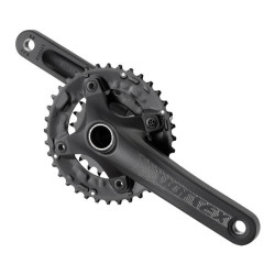 PROWHEEL MTB Crankset - VORTEX-501 - 170mm Length - Inc BSA 73mm BB - Non Boost - 2x 38-24T 10s - 24mm Axle - Black