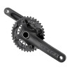 PROWHEEL MTB Crankset - VORTEX-501 - 175mm Length - Inc BSA 73mm BB - 148 Boost - 2x 38-24T 10s - 24mm Axle - Black