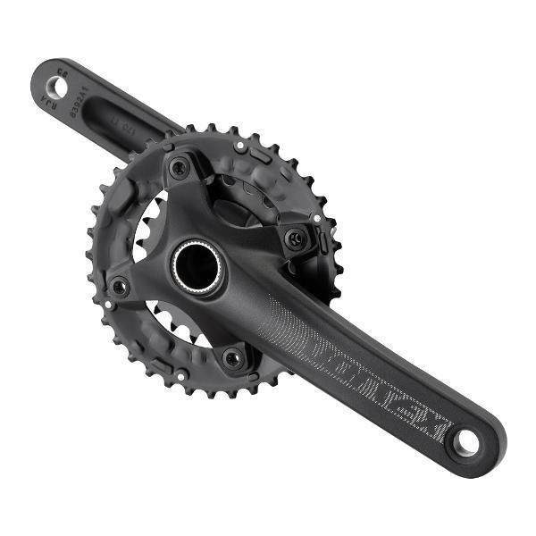 PROWHEEL MTB Crankset - VORTEX-501 - 175mm Length - Inc BSA 73mm BB - Non Boost - 2x 38-24T 10s - 24mm Axle - Black