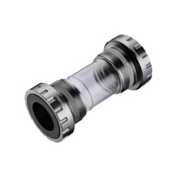 PROWHEEL ROAD Bottom Bracket - PW-MBB68 - BSA 68mm - 24mm Axle Spindle - Alloy Forged CNC External Metal Cups - Transparent Sleeve
