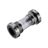 PROWHEEL ROAD Bottom Bracket - PW-MBB68 - BSA 68mm - 24mm Axle Spindle - Alloy Forged CNC External Metal Cups - Transparent Sleeve