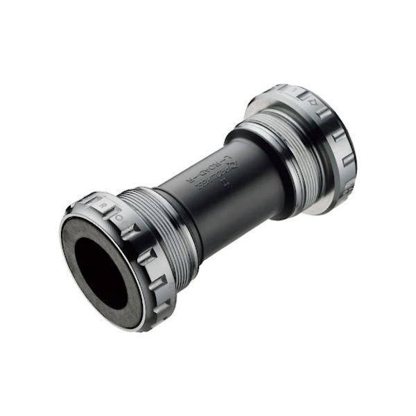 PROWHEEL ROAD Bottom Bracket - PW-MBB68  II - BSA 68mm - 24mm Axle Spindle - Alloy Forged CNC External Metal Cups - Grey Sleeve - Shimano Compatible