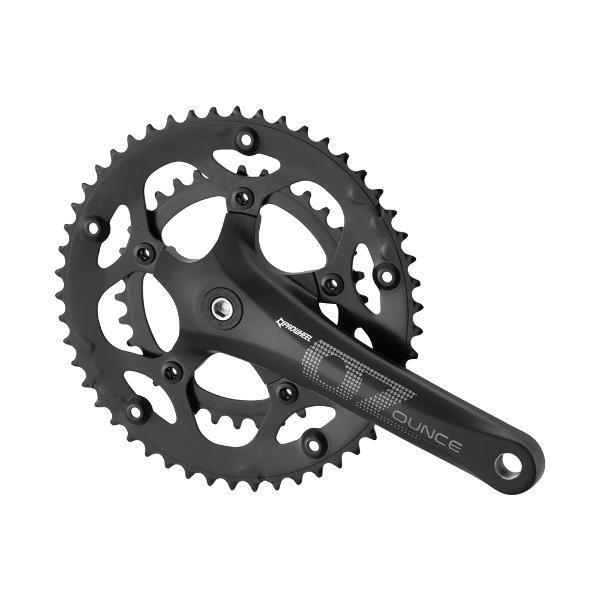 PROWHEEL ROAD Crankset - OUNCE-421C-N - 2x 50-34T 8/9s - Square Taper 110.5mm Axle