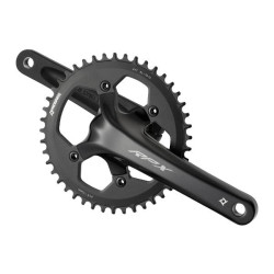 PROWHEEL ROAD Crankset - RPX-FD100A - 170mm Length - Inc BSA 68mm BB - 40T Narrow Wide 11s - 24mm Axle - Black