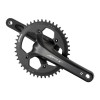 PROWHEEL ROAD Crankset - RPX-FD100A - 170mm Length - Inc BSA 68mm BB - 40T Narrow Wide 11s - 24mm Axle - Black