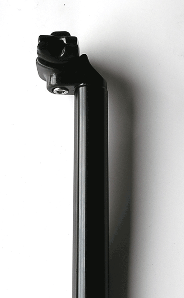 SEAT POST, ALLOY-T6 BLACK HEAD BLACK TUBE 31.6MM X 400MM KALLOY HEADER CARD