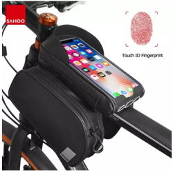 SHAOO Top Tube SmartPhone Bag - Bag Size: 19*11*4.5cm each, Phone Case Size: 18.5*2.5*9.5cm, Capacity:1.5L