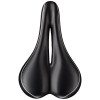 VELO Saddle MENS - GEL - Centre Cut Out, Steel Rails - 274 x170 mm, 409g