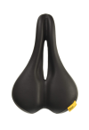 VELO Saddle MENS - PLUSH - Centre Cut Out, Steel Rails - 272mm x 176mm, 411g