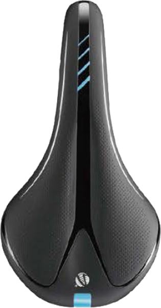 VELO Saddle MENS - SPORT - CRMO Rails, High Density Foam - 280mm x 148mm, 266g