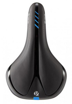 VELO Saddle UNISEX - COMFORT - High Density Foam, Steel Rails - 285mm x 172mm, 411g