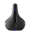 VELO Saddle UNISEX - COMFORT - High Density Foam, Steel Rails, - 262mm x 195mm, 452g