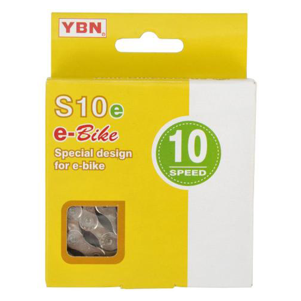 YABAN Chain - 10 Speed E-BIKE - 1/2 X 11/128 X 136L - 5.9mm - Silver/Silver 136L