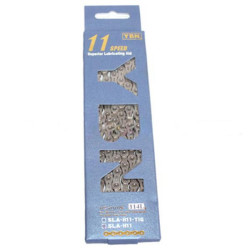 YABAN Chain - 11 Speed - 1/2 X 11/128 X 116L - Hollow Plate - Silver