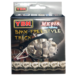 YABAN Chain - Single Speed - 1/2 x 1/8 - Half Link - BMX - Silver/Silver
