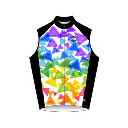 Vest Big Ring Multi Coloured Triangles