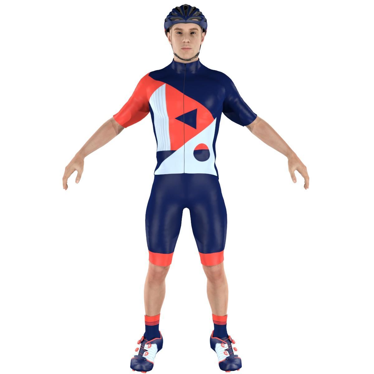 Cycling Clothing Combo Big Ring Bradford Yankees Blue Geranium Lake Mens BR4017