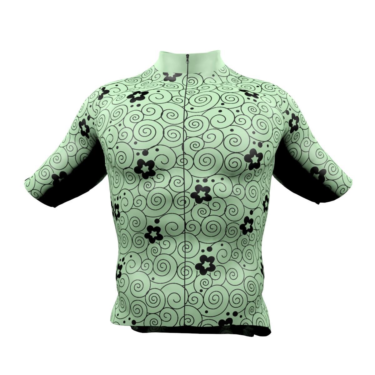 Jersey S/S Big Ring Caleb Granny Smith Apple Black Mens-BR5147