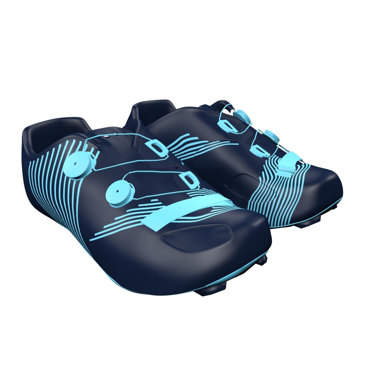Bicycle Shoe Carbon Customised Big Ring Anderson  unisex Yankees Blue  Maya Blue-BR5004