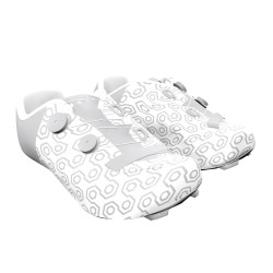 Bicycle Shoe Carbon Customised Big Ring Waylon White Metallic Silver unisex-BR5161