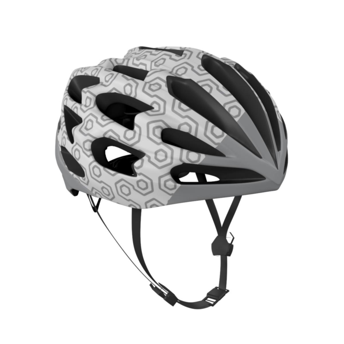 Helmet Big Ring Waylon White Metallic Silver Mens-BR5161