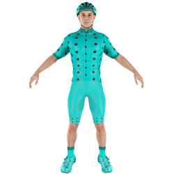 Cycling Clothing Combo Big Ring Ada Persian Green Dark Gunmetal Mens-BR5075