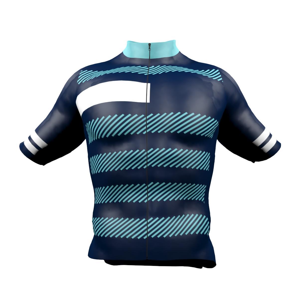 Jersey S/S Big Ring Bengal Denim Cyan BR4014 Mens