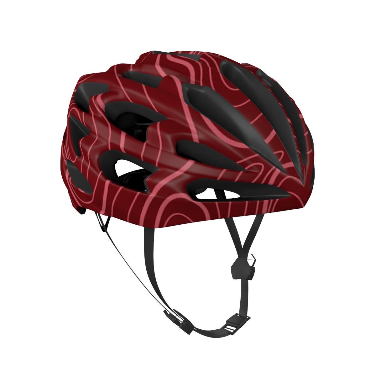 Helmet Big Ring Lulu Falu Red Light Carmine Pink Mens-BR5025